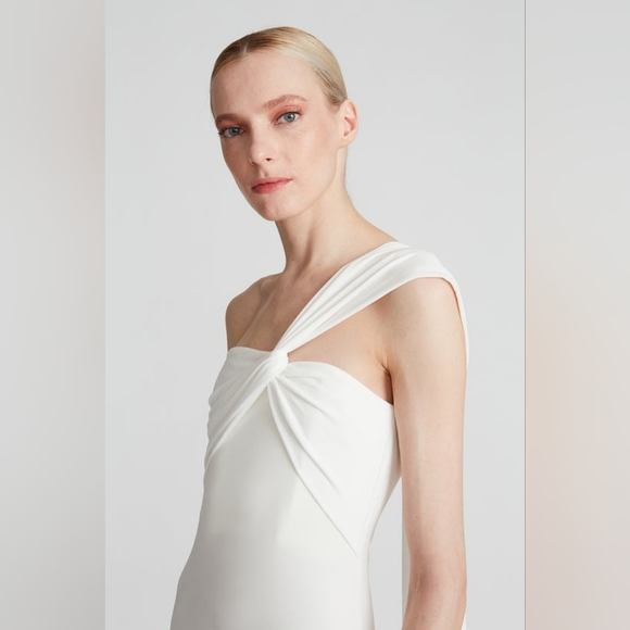 13. HALSTON BLAINE JERSEY TWIST GOWN SIZE 0 - Picture 5 of 9